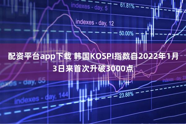 配资平台app下载 韩国KOSPI指数自2022年1月3日来首次升破3000点