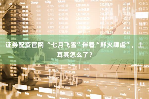 证券配资官网 “七月飞雪”伴着“野火肆虐”，土耳其怎么了？